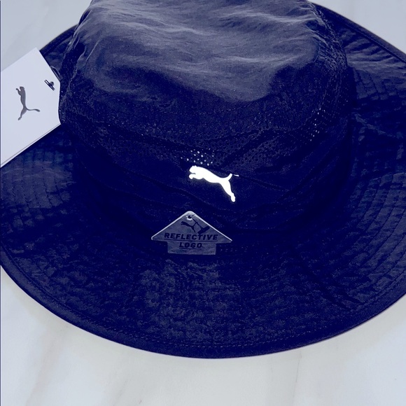 Puma Black bucket Hat with reflection Logo - Picture 1 of 9